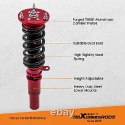 Adj. Height Red Coilover Shock Suspension Kit For BMW 3-Series E90 E91 2006-2013