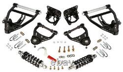 Aldan American Front Coilover & Control Arm Kit, Adjustable, Lowered, Drop, 73-91