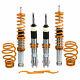Coilovers Adjustable Struts Lowering Springs Kit For Vw Polo 6n 6n2 99-02