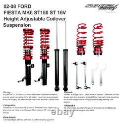 Coilover Suspension Kit Fits Ford Fiesta Mk6 ST150 ST 16v 02-08 Lowering Springs