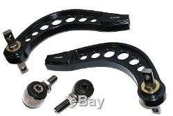 Fit 06-13 Honda CIVIC DX LX Ex Si Adjustable Rear Camber Control Arms Kit Black