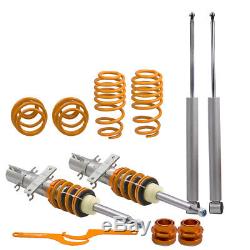 For VW Polo 9N 9N3 SEAT Ibiza MK3 4 6L Adjustable Coilovers Suspension Kit