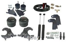 Front Weld On Air Ride Suspension Kit Spindles Shock Relocate For 1982-2005 S10