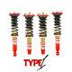 Function & Form For 03-07 Honda Accord Type 1 Height Adjustable Coilover Kit