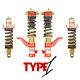 Function & Form For 90-97 Honda Accord Type 1 Height Adjustable Coilover Kit