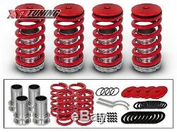 JDM RED Lowering Adjustable Coilover Coil Springs Kit For 95-99 Eclipse All