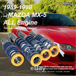 Mazda Mx5 Type Na Mk1 Coilover Adjustable Suspension Kits Front & Rear 90-98