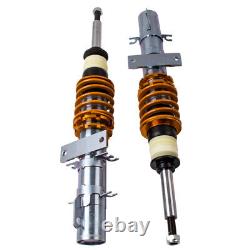 Street Coilover Kit Adjustable Height Suspension For VW Polo MK4 9N 2001-2009