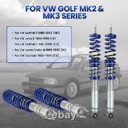 Street Suspension Coilover Kit for VW Golf MK2 GTI Height Adjustable 83-91