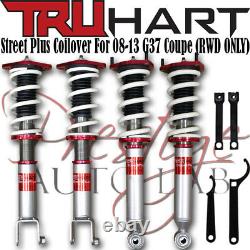 TruHart Adjustable Streetplus Sport Coilovers Kit for Infiniti G37 2008-13 Coupe