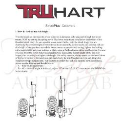 Truhart Street Plus Coilovers Suspension Lowering Kit for Acura TL 04-08 UA6 UA7